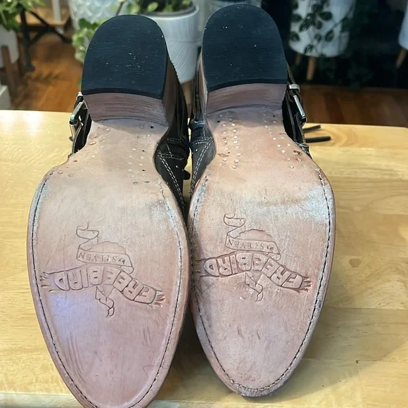 Freebird Leather Studded Brown Ankle Boots-Desert size 8 - Picture 8 of 15